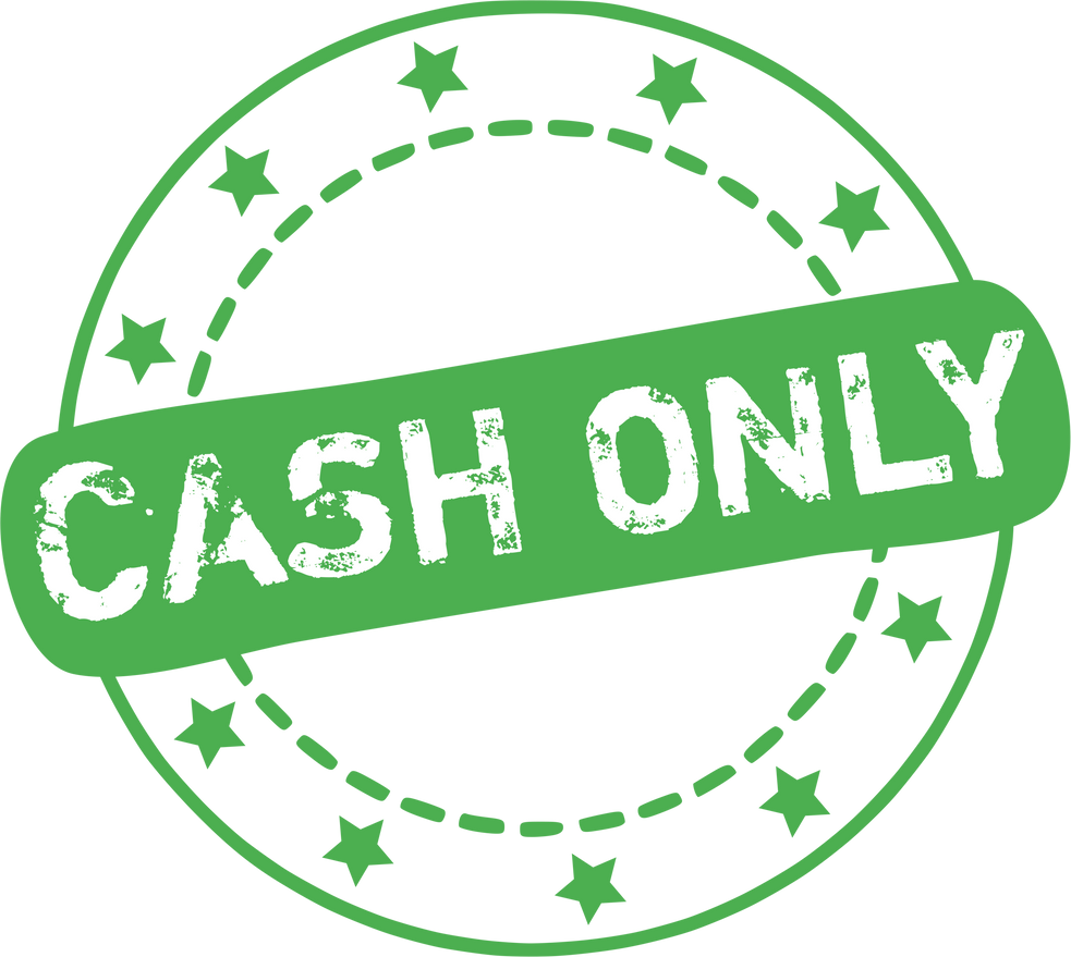 Cash Only Stamp Icon